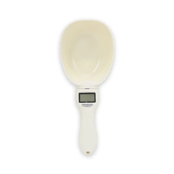 

Pet Measuring Spoon LCD Display Unit Measuring Cup Removable Design Food Weighing Scooper Digital Scale Spoon Feeding Supplies