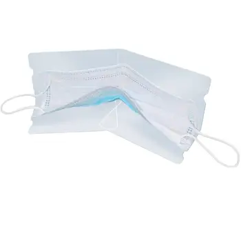 

10Pcs Portable Folding Transparent Disposable Mask Storage Folder Clip Organizer