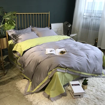 

Four Paper Set Full Cotton Pure Cotton Long Wool Broadside Quilt Cover Sheet Northern Europe Princess 1.8m Bedding Article