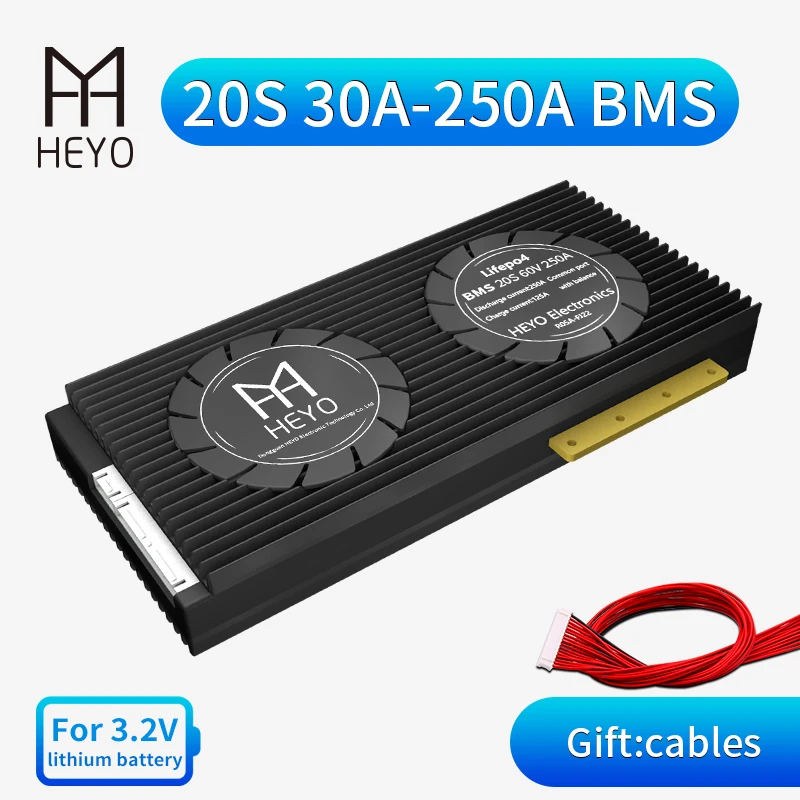 Литий полимерный аккумулятор HEYO 20S 60V LiFePO4 аксессуары для PCBA 30A 40A 50A 60A 80A 100A 120A 150A 200A
