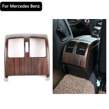 

For Mercedes Benz C Class W204 2008-2013 Pine Wood Grain ABS Car Rear Air Conditioning Vent Decorative Frame Trim Accessories