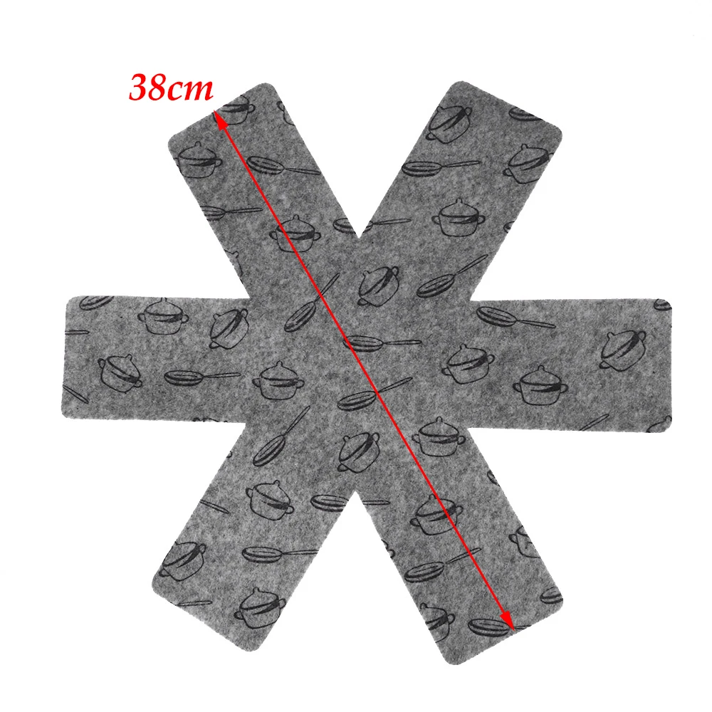 38cm Non-woven Fabrics Pots Pans Separator Scratchproof Protectors for Table Pots Placemat Kitchen Protect Surfaces for Cookware