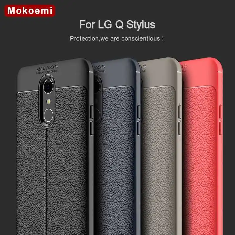 

Mokoemi Lichee Pattern Shock Proof Soft 6.2"For LG Q Stylus Case For LG Q Stylus Cell Phone Case Cover