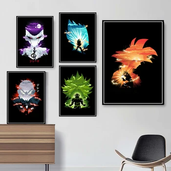 

Dragon Ball Z Super Broly Goku Vegeta Frieza Japan Anime Poster And Prints Art Painting Wall Pictures Home Decor quadro cuadros