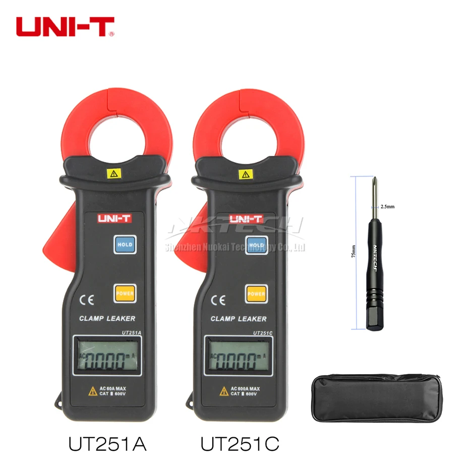 UNI T UT251A UT251C Тестер Утечки тока клещи измеритель высокой чувствительности