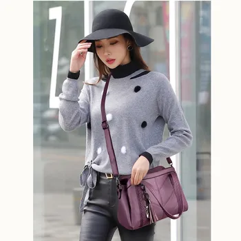 

Women bag brand 2020 handbags quality black bags for women H8 roomy female shoulder crossbody
