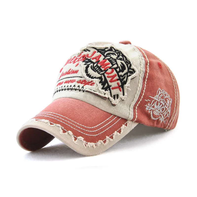 Prowow 19 Tiger Fashion Sunshade Stadium Washable Woman Embroidered Baseball Hat Pure Cotton Man Outdoor Leisure Duck Tongue Cap |