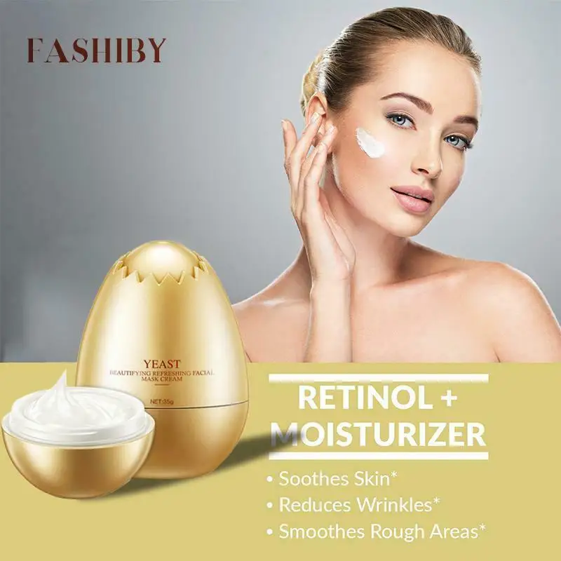 

Egg Shell Yeast Mask Cream Peel-Off Facial Creams Nourish Moisturizing for Skin Care