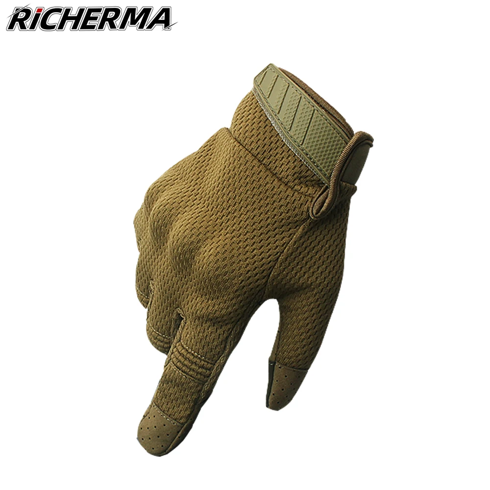 Мотоциклетные Перчатки с закрытыми пальцами для мужчин защитные гоночные