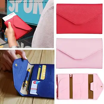 

2020 lowest price Travel Faux Leather Credit ID Card Passport Pen Holder Cash Organizer Bag Wallet
