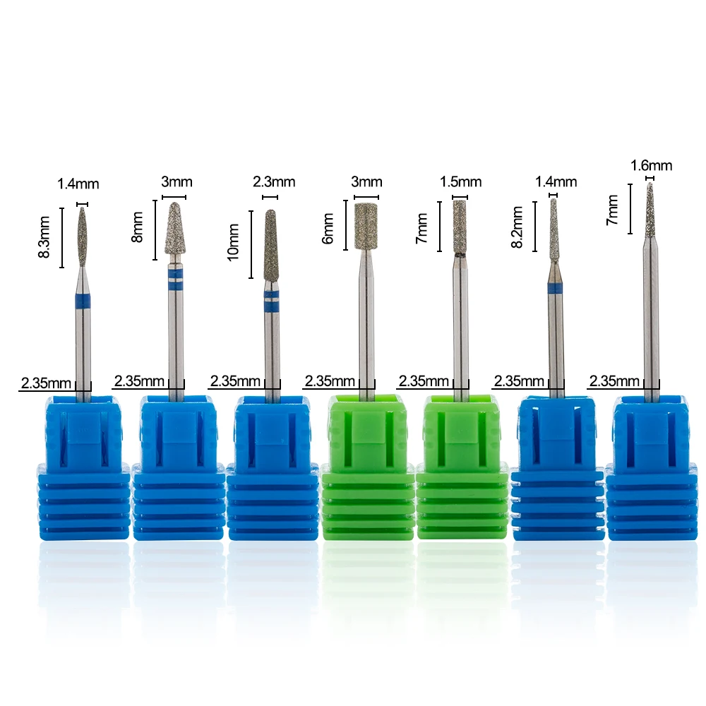 1 шт. вращающаяся Алмазная фреза для маникюра 3/32 дюйма|nail drill accessories|nail drillnail bits |