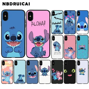 

NBDRUICAI Cartoon Cute Stitch TPU Soft Silicone Phone Case Cover for iPhone 11 pro XS MAX 8 7 6 6S Plus X 5 5S SE XR case