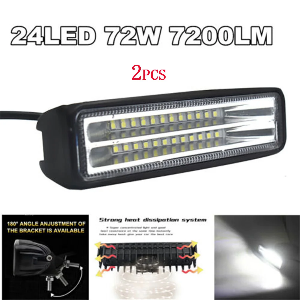 

24-LED Work Lights Fog Bulbs Replacement Accessories Truck SUV Off-road