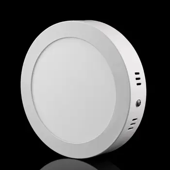 

LED Panel Light 12W AC90-265V No Drill Mount Indoor Lighting Round Square Surface Ceiling Lamp For Home Office Hotel