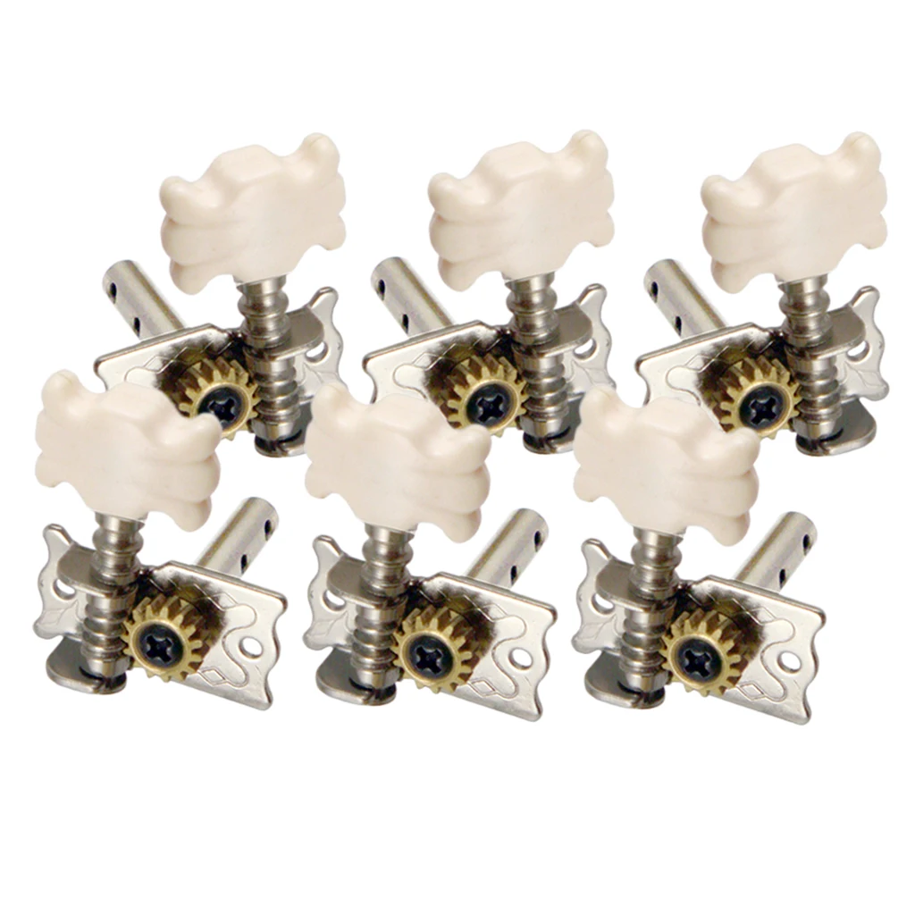 6 Pack 3R3L Classical Guitar Strings Tuning Pegs Single Machine Heads Tuners