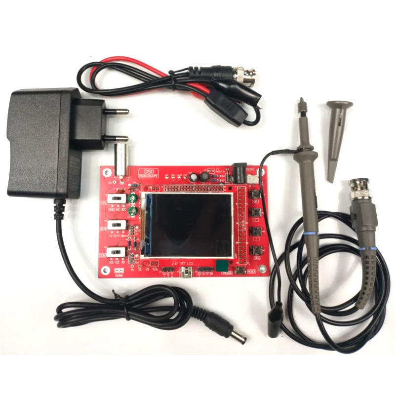 Handheld Digital Oscilloscope Osciloscopio Electronic Beginner Learning Kit P6100 Test Probes 3