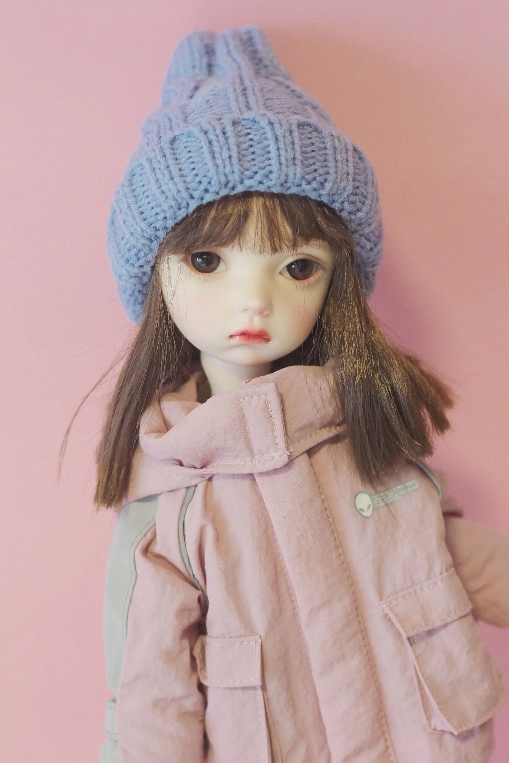 Allaosify BJD 4 точки кукла Вязаная Шерстяная Шапка кукла головной убор Джокер аксессуары