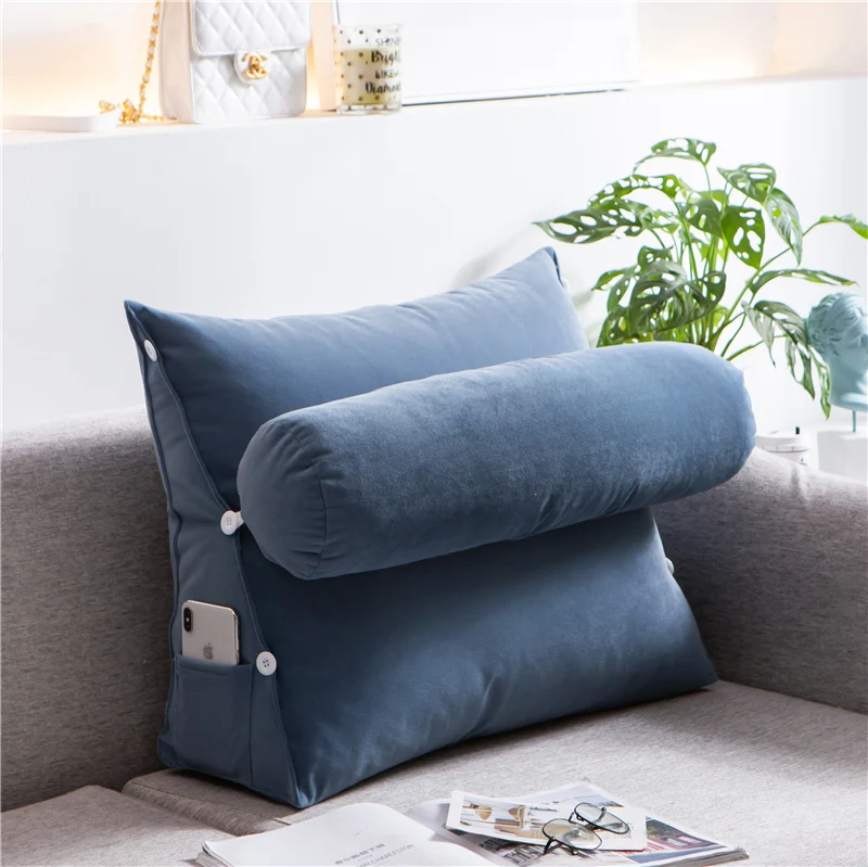 

Triangular Sofa Cushions Backrest Bed Thick Seating Comfortable Living Room Pillows Back Support Pillow Insert Sofa Gift MM60KD