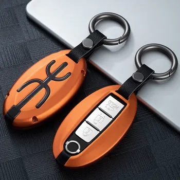 

Colorful New Aluminum alloy Car Key Case Cover For Nissan Qashqai J10 J11 X-Trail t31t32 kicks Tiida Pathfinder Murano Note Juke