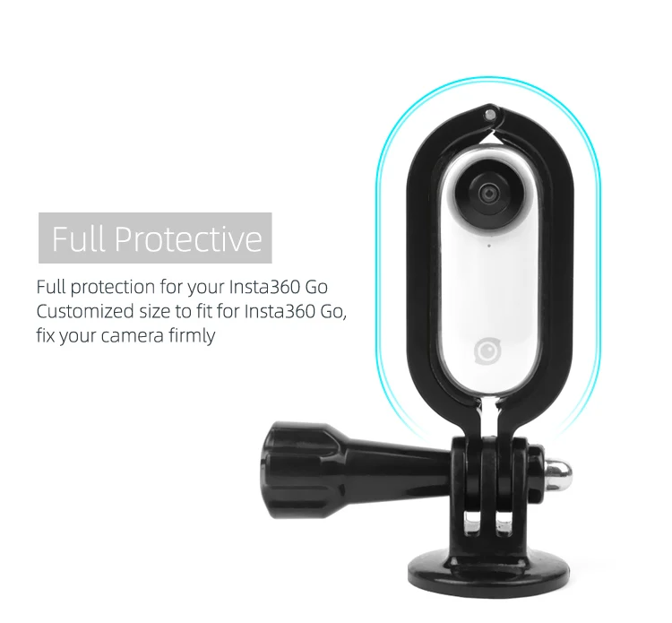 Металлический защитный адаптер для Insta360 Go с винтовым каркасом 1/4 ''резьба адаптер алюминиевый сплав крепление аксессуары для экшн-камеры