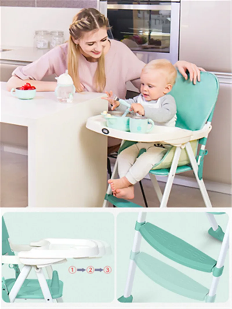

Baby dining chair to eat collapsible portable multi-function baby seat dining table chair children dining chair