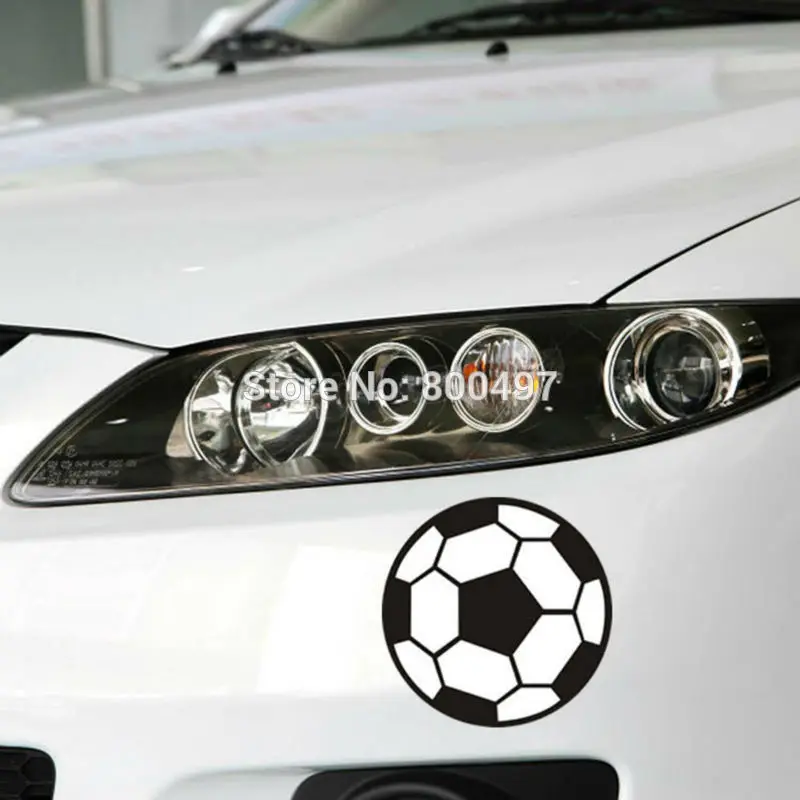 Автомобильный Стикеры футбольные украшения Наклейка для Opel Lada Peugeot Benz Chevrolet Тесла