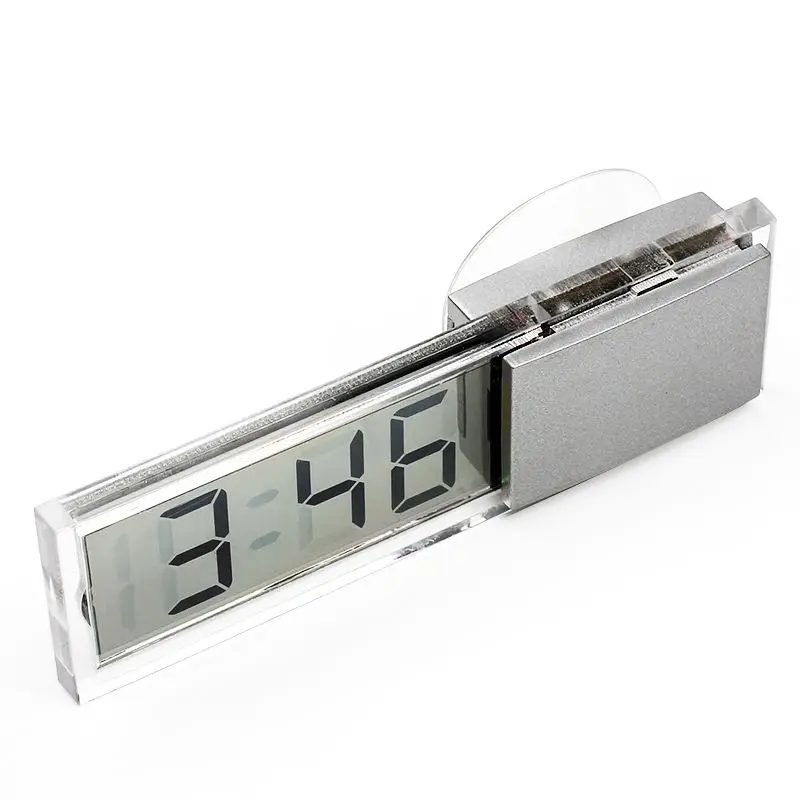 LCD Display Digital Electronic Clock With Sucker LED for All Cars Indoor Outdoor Home