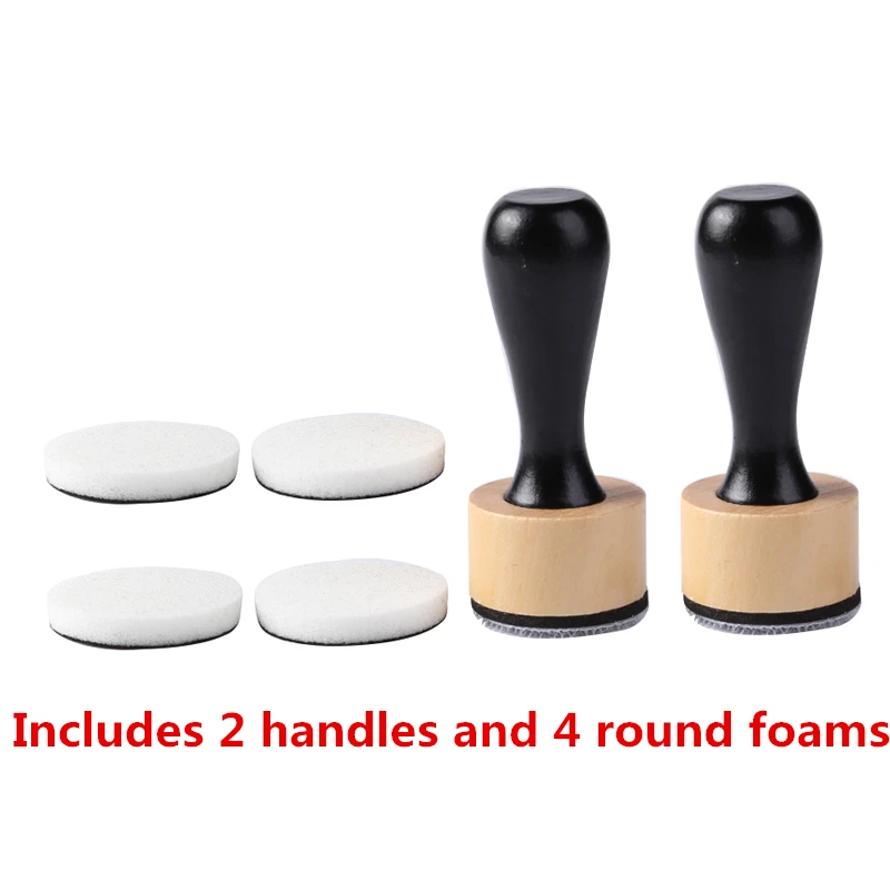 10 Pcs/Column Round Stackable Jars &Mini Ink Blending 10 pcs Round Foams for DIY Scrapbooking Wholesale Refills Foams 