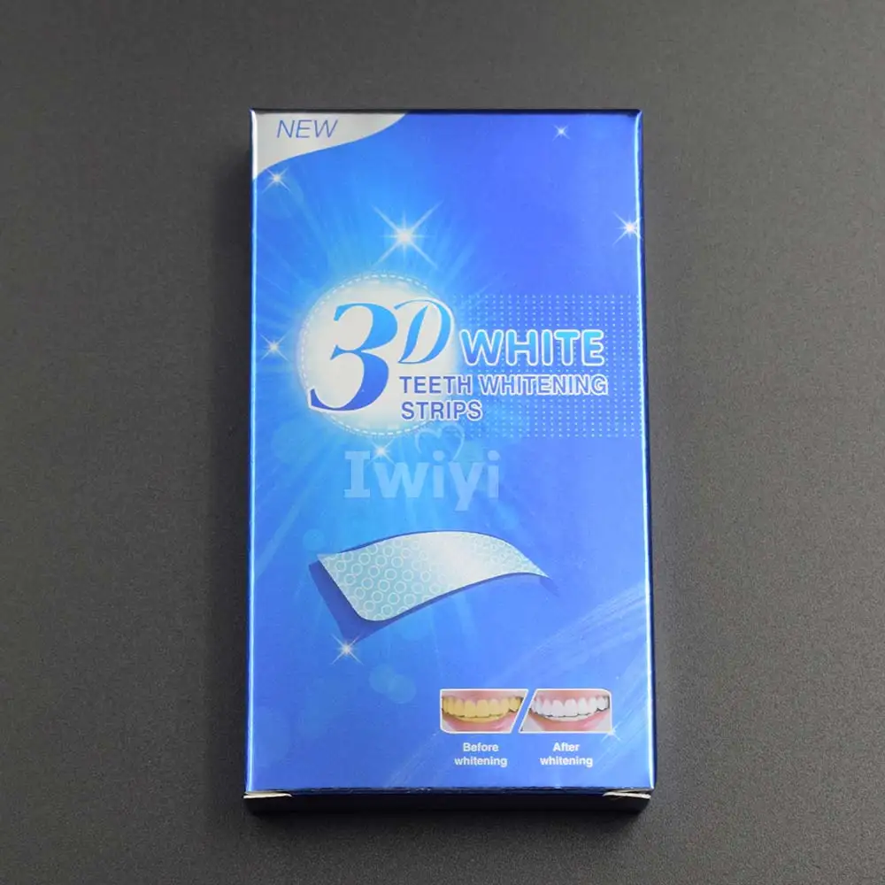 3d Teeth Whitening Strips Tooth Whitener Bleach Bright White Dental Bleaching Care Oral Hygiene Easy To Use BoxFront