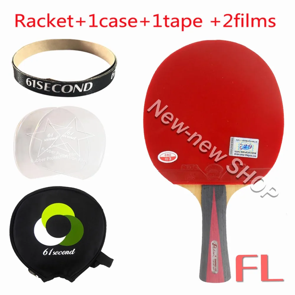 FL racket 1case Palio ENERGY 03 лезвие с 2x RITC729 общие резинки для ракетки Shakehand длинной ручкой FL - Цвет: FL racket 1case