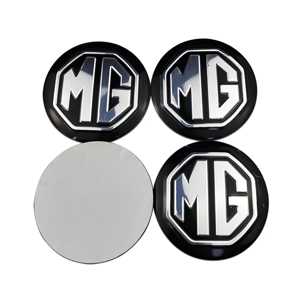 LVDFACF 4 PCS Wheel Centre Cover Hub Caps with logo for MG ZS GS 56mm,Auto Aluminum Alloy Tire Badge Sticker Automotive Tyres & Rims Styling Accessories 