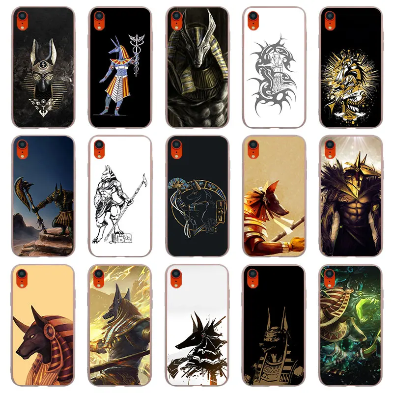 Anubis Smite God matte silicone cases covers for iPhone 11 Pro X XR XS MAX SE 5 5s 6 6s 7 8 Plus 4s TPU soft case |