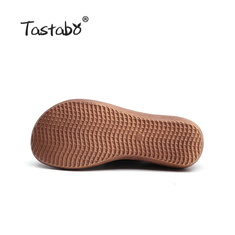 Женские туфли ручной работы Tastabo из натуральной кожи коричневые черные на