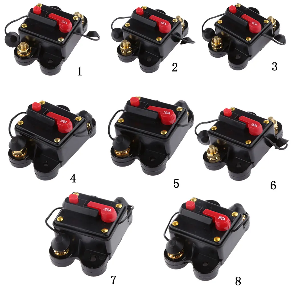 12 V-24 V DC 200A автомобильный аудио автоматический выключатель предохранитель сброса для Системы защиты