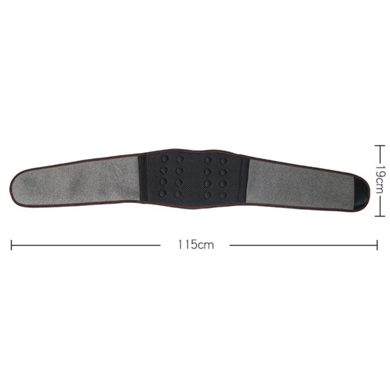 Practical Durable Magnetic Self-heating Tourmaline Waist Brace Support Bone Waist Widen Belt Adult Lumbar Brace Weist Trainer