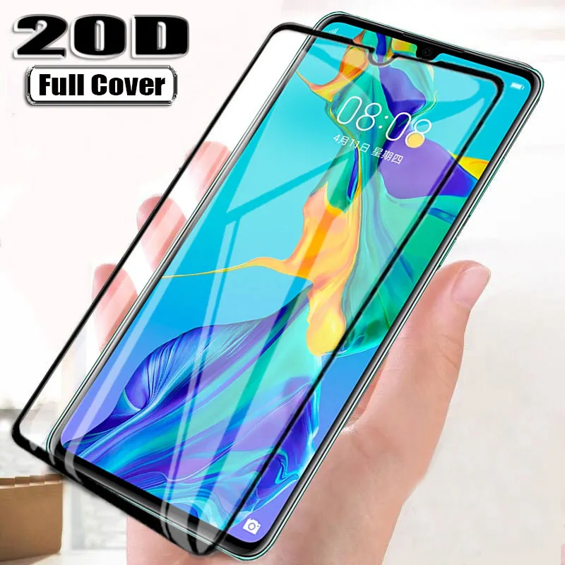 20D полное покрытие закаленное стекло для Huawei P30 P20 Pro P Samrt 2019 Защита экрана P10 Lite