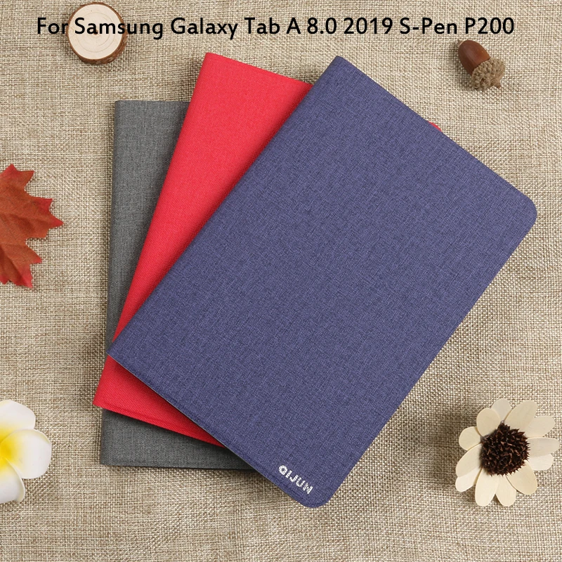 

Flip Case For Samsung Galaxy Tab A 8.0 2019 S-Pen P200 Cover Tablet Case Funda Tab A 8.0 SM-P200 P205 Full Protective Pouch Bags