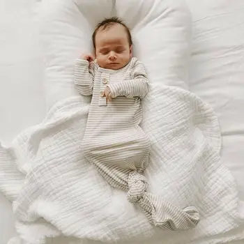 

Newborn Infant Autumn Winter Sleeping Bag Baby Fashion Printed Swaddle Blanket Muslin Wrap
