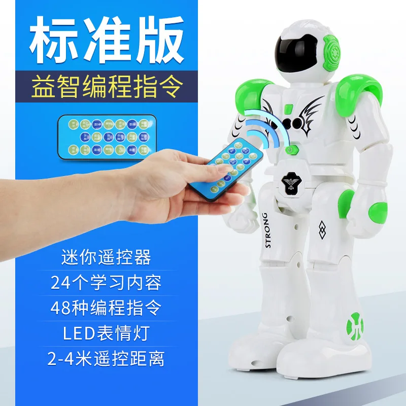 

Gesture Sensing Smart Dialogue Remote Control Cops Robot Singing Dancing Children Model Toy 9931