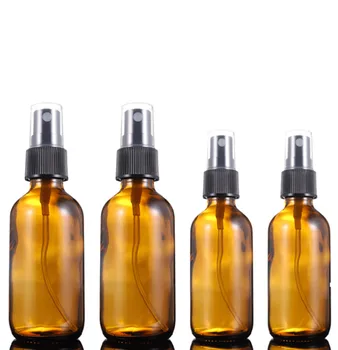 

350pcs 30ml Beauty Empty Amber Glass Bottles Essential Oil Mist Spray Container Case Refillable Bottles Travel