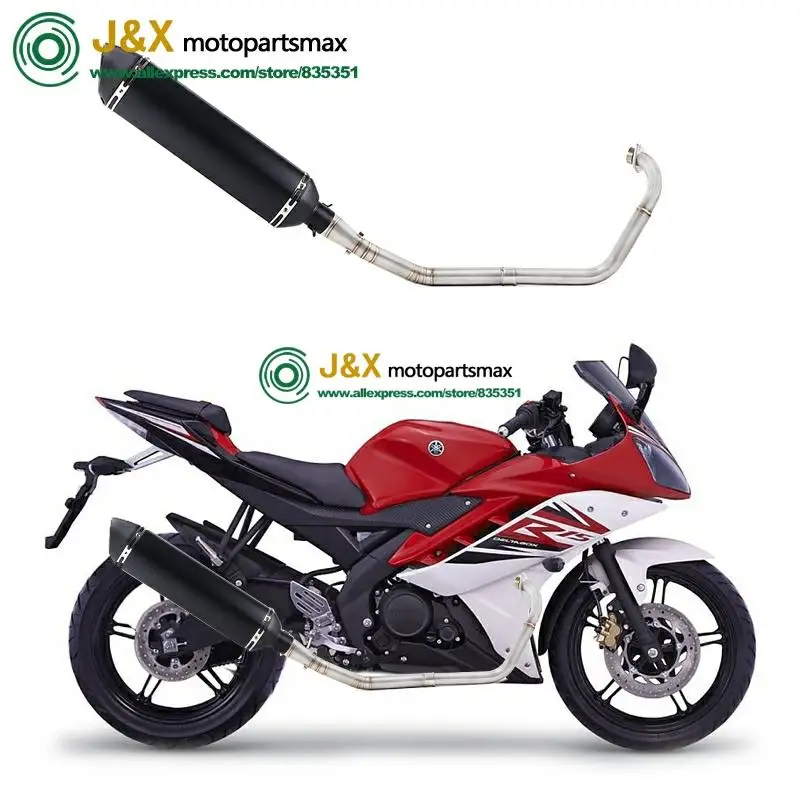 Полная выхлопная система мотоцикла Escape slip on для yamaha YZF R15 MT15 MT-15 2008- средняя труба глушителя DB-Killer