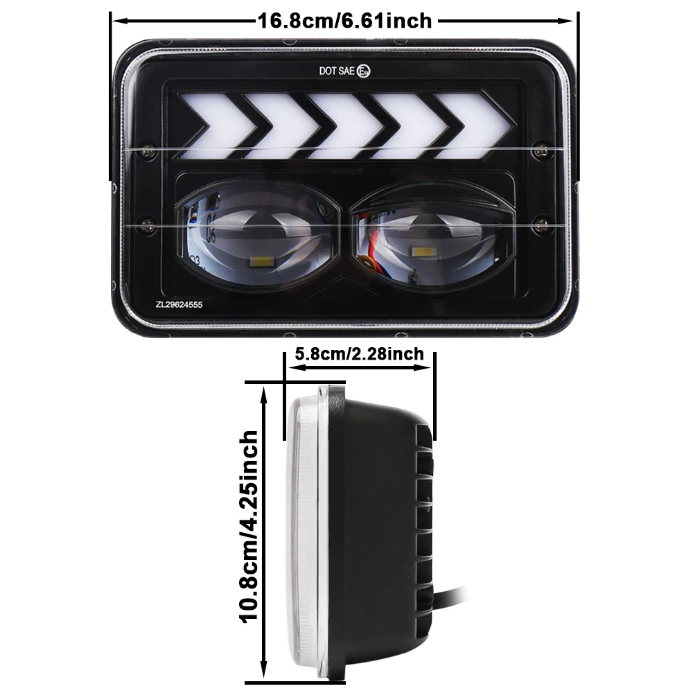 4x6 sealed beam led headlight (8)