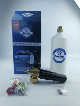

Hengtay Careys Snow Foam Lance With 5 Pressure Nozzles And 2 Replacement Stainless Steel Foam Nozzle For Auto Detailing Car Wash