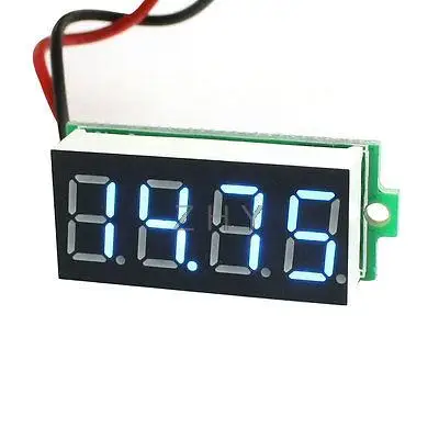 

Digital Voltmeter DC3.5-30V Blue LED Display Volt Tester Panel Meter