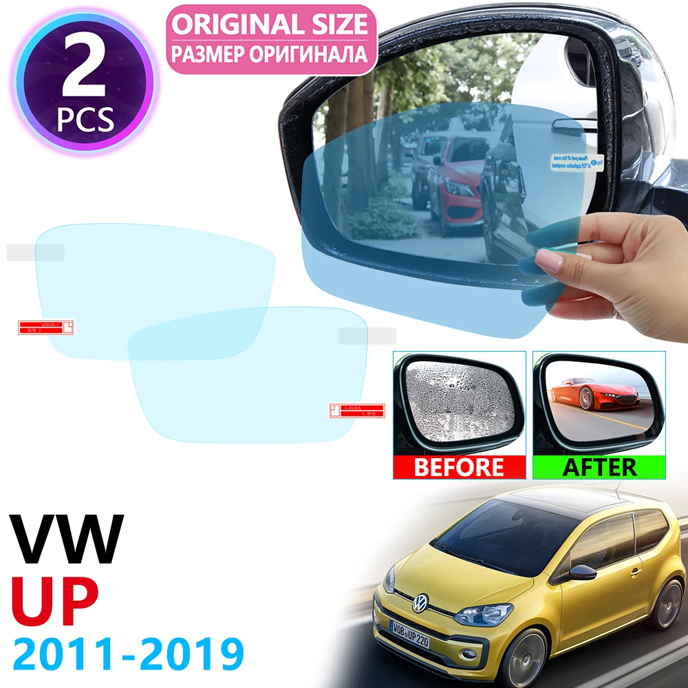 

for Volkswagen VW Up! Up e-Up! 2011~2019 Full Cover Rearview Mirror Rainproof Anti Fog Film Clean Car Accessories 2015 2017 2018