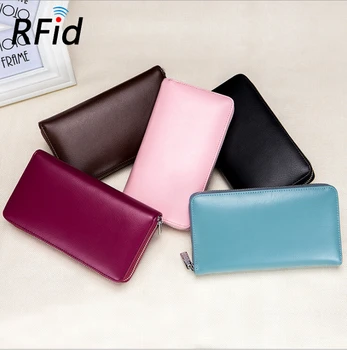 

New Card Package Long Wallet Passport Bag Rfid Multi-Card Multi-function Male and Female Large Capacity Business Card ID Holders