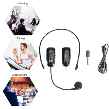 

Hot UHF Lightweight Headset Wireless Radio Microphone System 3.5mm Receiver Headset