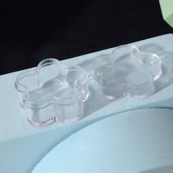 

Mini Clear Plastic Plum Flower Shape Empty Travel Cream Balm Lip Container Cosmetic Makeup Box Jar Pot Bottling