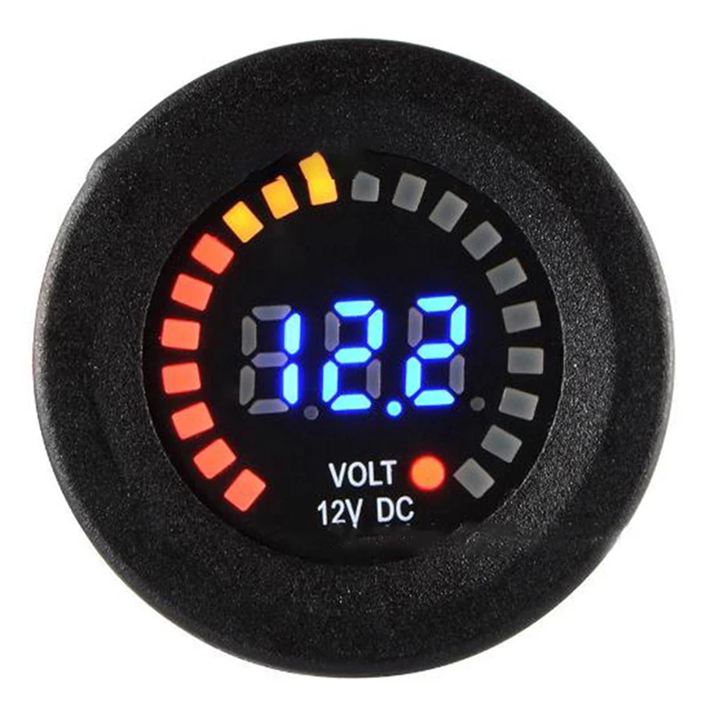 DC 12V Universal Car Motorcycle Boat LED Digital Voltmeter Panel Volt Meter Monitor Gauge