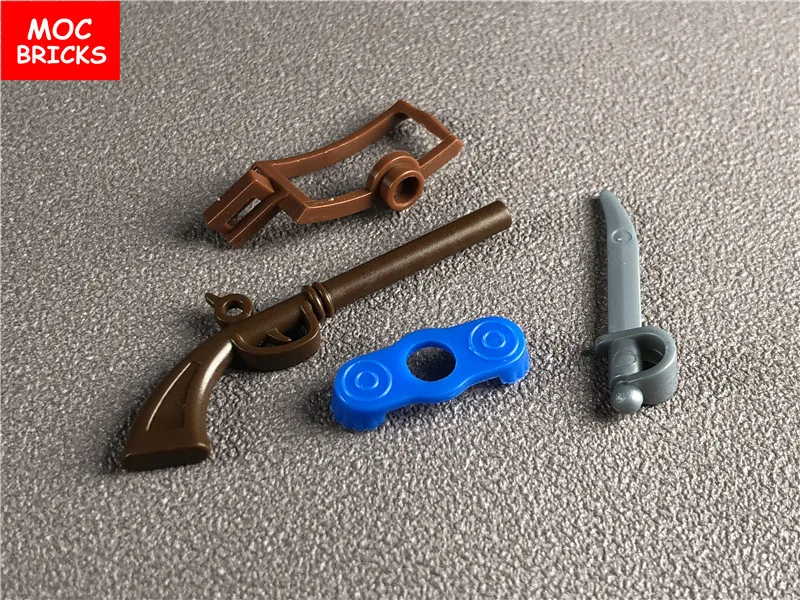 5 компл./лот кубики MOC пиратский солдат оружие набор 2561 строительные блоки DIY